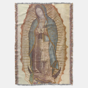 Unsere Dame von Guadalupe-Mauer mit Blanket Decke