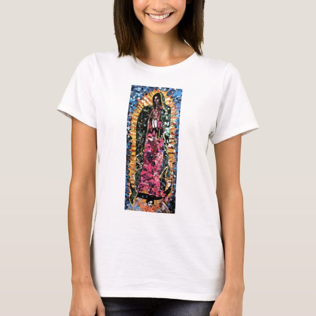 Unsere Dame von Guadalupe-Mosaik-Kleidung T-Shirt (Vorderseite)