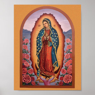 Unsere Dame von Guadalupe Poster