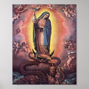 Unsere Dame von Guadalupe Poster