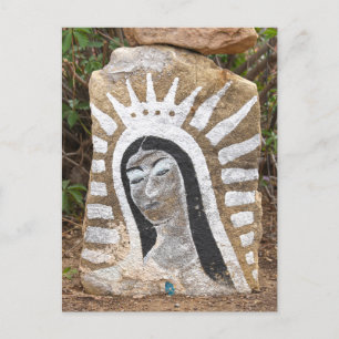 Unsere Dame von Guadalupe Rock Painting, Albuquerq Postkarte