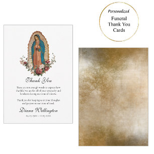 Unsere Dame von Guadalupe, römisch-katholische Bee Dankeskarte
