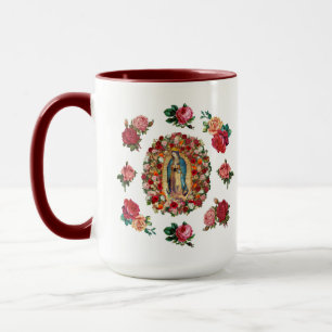 Unsere Dame von Guadalupe Rose Potpourri Tasse