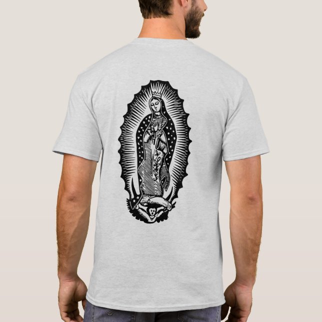 Unsere Dame von Guadalupe T-Shirt (Rückseite)