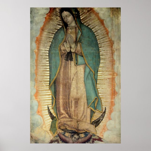 Unsere Dame von Guadalupe Tilma Replik Poster (Vorne)