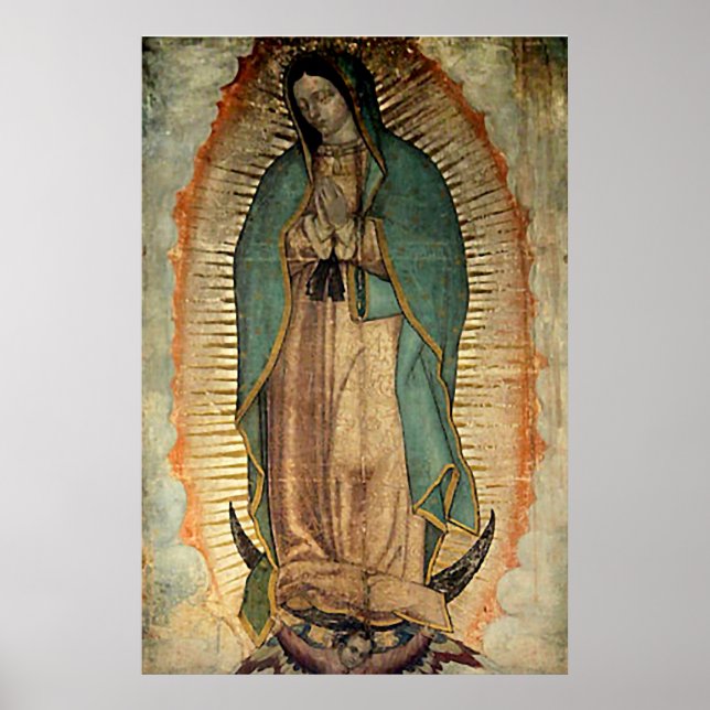 Unsere Dame von Guadalupe Tilma Replik Poster (Vorne)