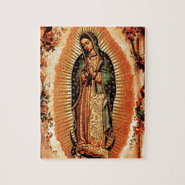 Unsere Dame von Guadalupe und von Engeln Puzzle (Vertikal)