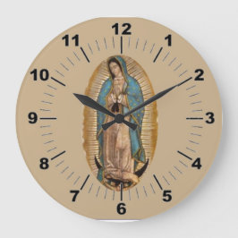 Unsere Dame von Guadalupe Wall Große Wanduhr