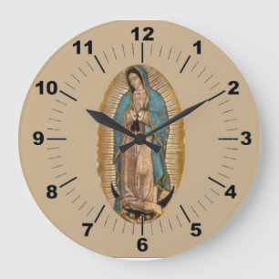 Unsere Dame von Guadalupe Wall Große Wanduhr