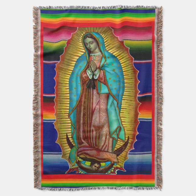 Unsere Dame von Guadalupe zarape 205 Decke (Vorderseite Vertikal)