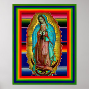 Unsere Dame von Guadalupe zarape 205 Poster