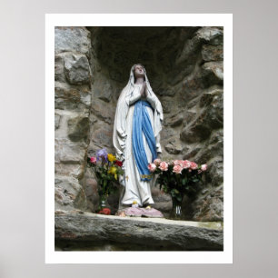 Unsere Dame von Lourdes-Fotografie Poster