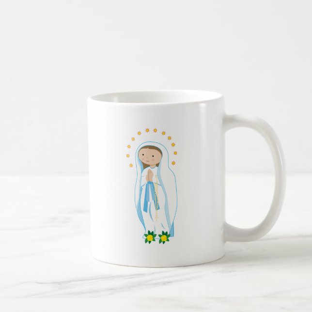 Unsere Dame von Lourdes Kaffeetasse (Rechts)