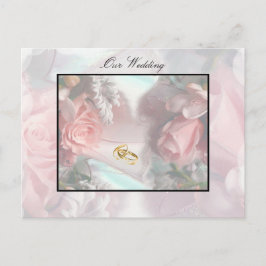 Unsere Einladung zur Hochzeit Postkarte