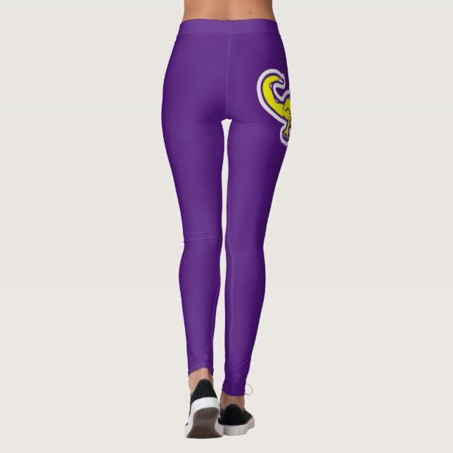 Unsere "Elvis"-Leggings in lila Leggings (Rückseite)