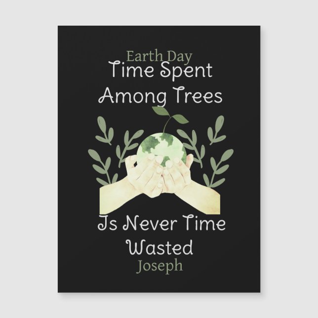 Unsere Erde, Erde, Tag, Liebe, Erde, Wissenschaft  Magnetkarte (Vorderseite)