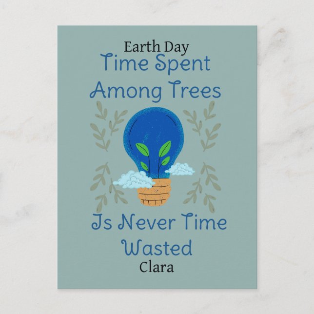 Unsere Erde, Erde, Tag, Liebe, Erde, Wissenschaft  Postkarte (Vorderseite)