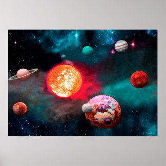 UNSERE ERDE UND IHRE NACHBARN POSTER