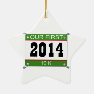 Unsere erste 10K Verzierung - 2014 Keramik Ornament