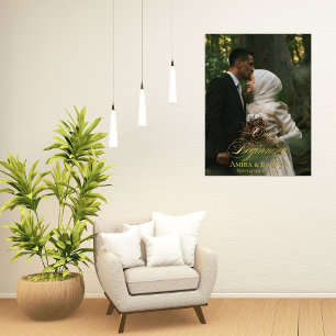 Unsere erste elegante Hochzeitskuppelfolie Foliendrucke