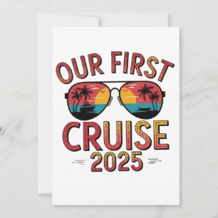 Unsere erste Kreuzfahrt 2025 Sommerreise Matching Feiertagskarte