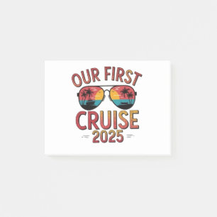 Unsere erste Kreuzfahrt 2025 Sommerreise Matching Post-it Klebezettel