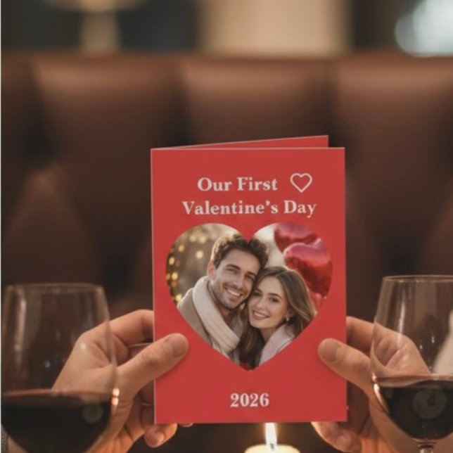 Unsere erste Valentinstag-Karte zum Zusammenfalten Karte (Von Creator hochgeladen)