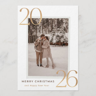 Unsere erste Weihnachts- frohe Neujahrs-Karte Einladung