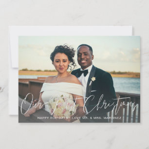 Unsere erste Weihnachts-Zwei-Foto-Karte