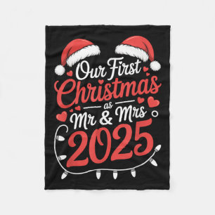 Unsere erste Weihnachtsfeier als Frau 2025 Verheir Fleecedecke