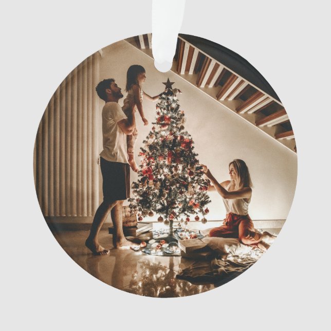 Unsere erste Weihnachtsfeier Verlobt 2024 Hochzeit Ornament (Vorderseite)