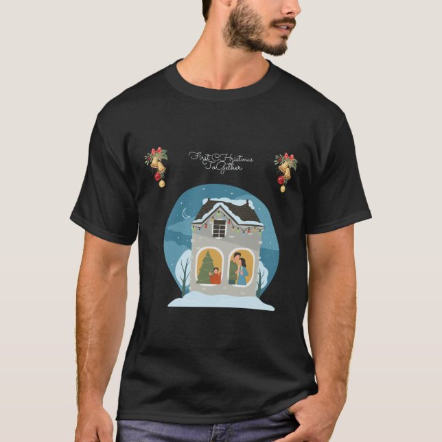 Unsere erste Weihnachtsfeier zusammen mit Familien T-Shirt (Vorderseite)