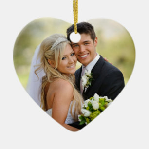 Unsere erste WeihnachtsFoto-Verzierung Keramikornament