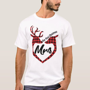 Unsere erste Weihnachtsfrau Frau Mr. 2021 Matching T-Shirt