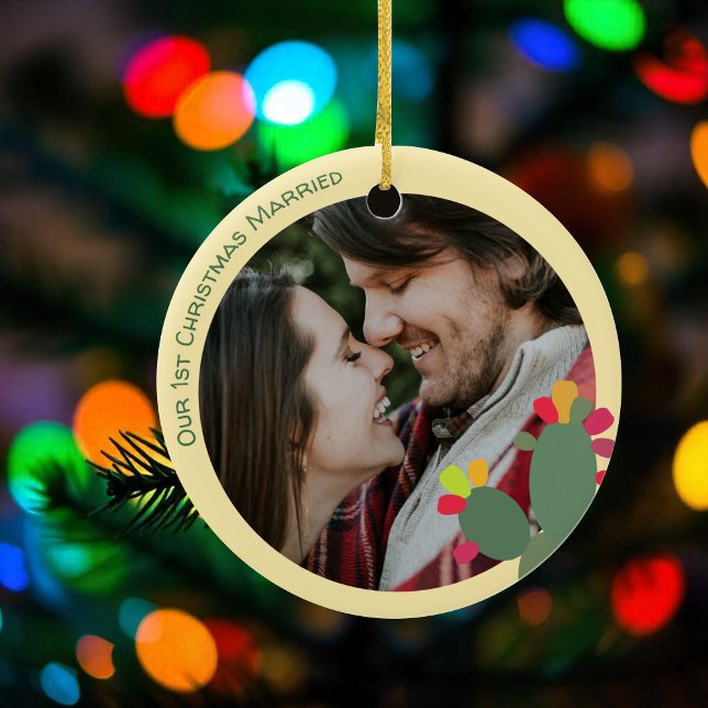 unsere erste Weihnachtskaktus Keramik Ornament (Von Creator hochgeladen)