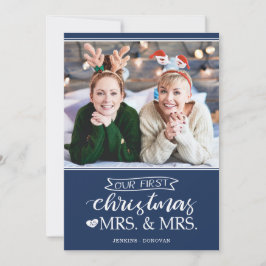 Unsere erste Weihnachtskarte als mrs & mrs lgbt Ho Feiertagskarte