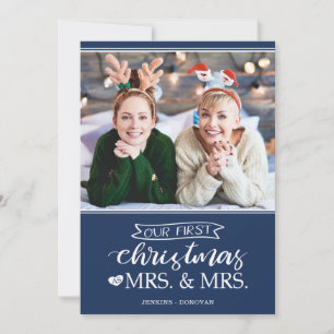 Unsere erste Weihnachtskarte als mrs & mrs lgbt Ho Feiertagskarte