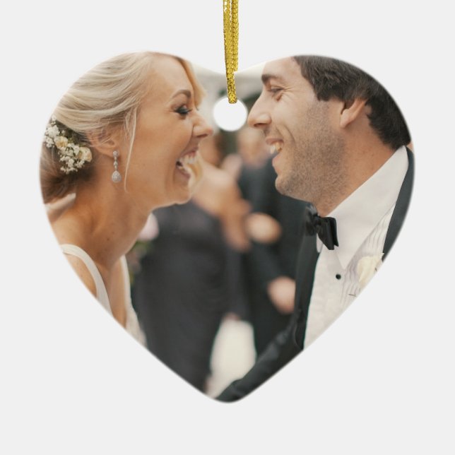 Unsere erste Weihnachtsverzierung Keramik Ornament (Vorne)