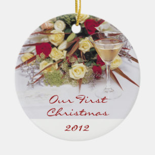 Unsere erste Weihnachtsverzierung Keramikornament