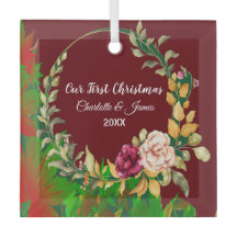 Unsere erste Weihnachtswein Farbe Grüne Kleider Cu