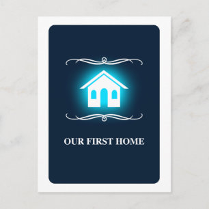 unsere erste Zuhause (Mod Zuhause) Postkarte
