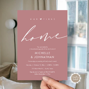 Unsere erste Zuhause, Party-Feier Einladung