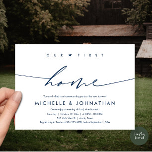 Unsere erste Zuhause, Party-Feier Einladung