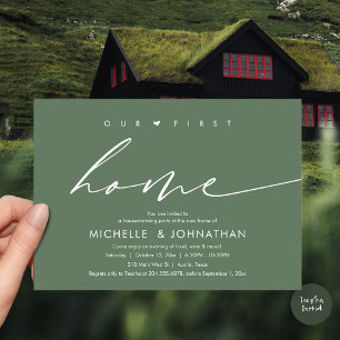 Unsere erste Zuhause, Party-Feier Einladung