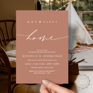 Unsere erste Zuhause, Party-Feier Einladung