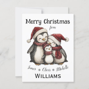 Unsere ersten Weihnachten als Familie der drei Pin Postkarte