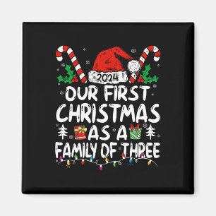 Unsere ersten Weihnachten als Familie von drei 202 Magnet
