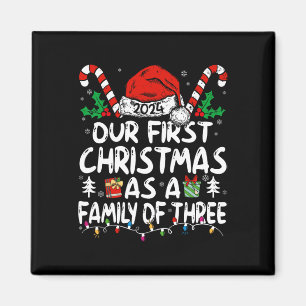 Unsere ersten Weihnachten als Familie von drei 202 Magnet