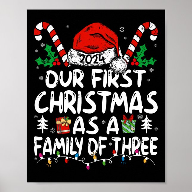 Unsere ersten Weihnachten als Familie von drei 202 Poster (Vorne)