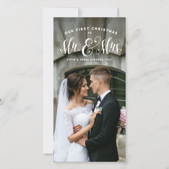 Unsere ersten Weihnachten als Foto von Herrn und F (Vorderseite)